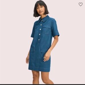 Denim Blue Shirt Dress